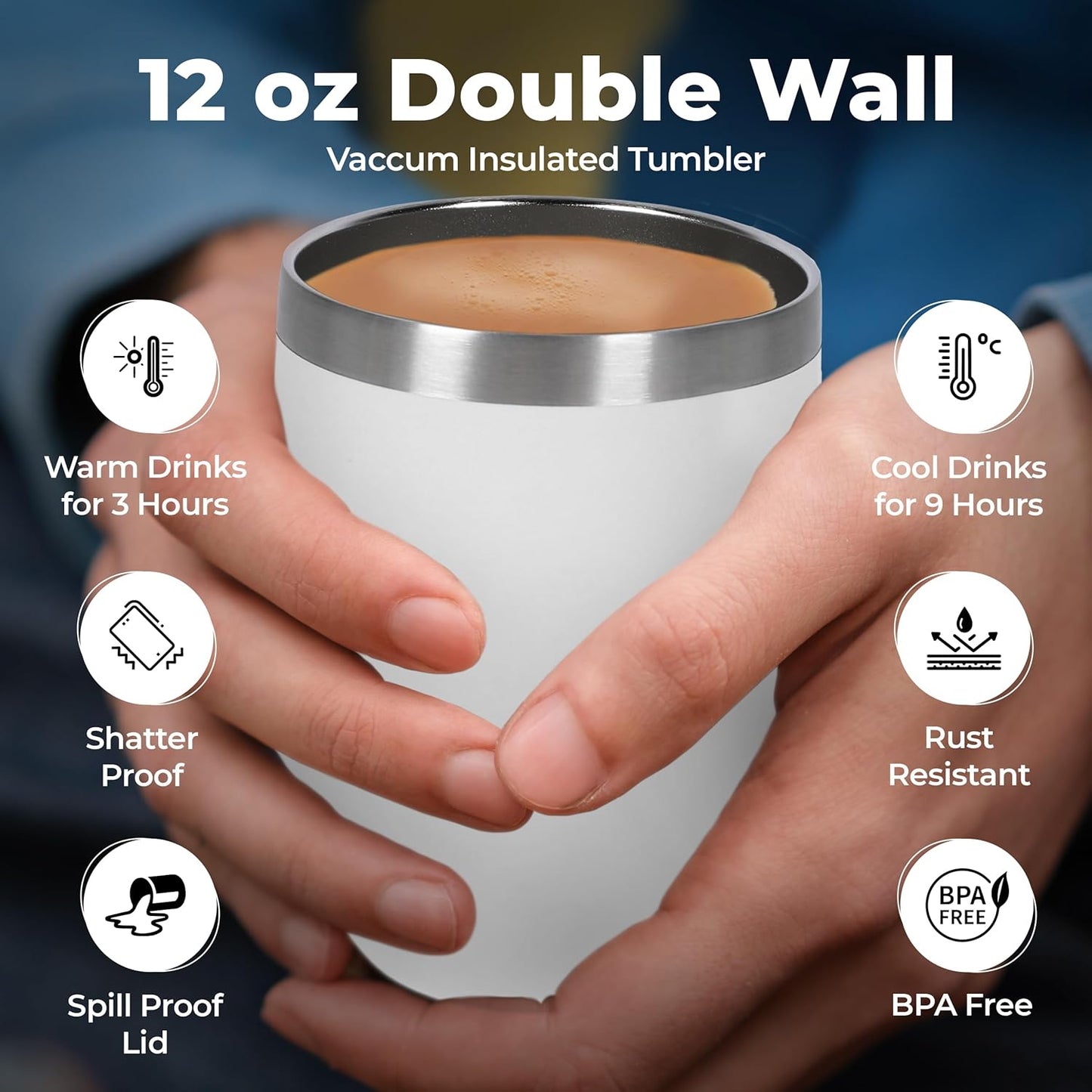 Tea Gift Set for Women & Men – Includes Assorted Teas, Elegant Mug & Honey (White)