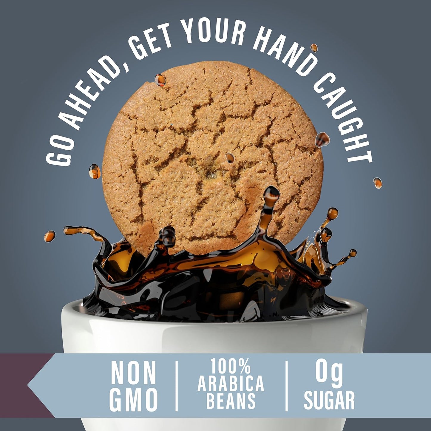 Cookie Jar Gingerbread Cookie Coffee Pods, 40 Single-Serve Pods, Compatible with Keurig K Cup Brewers, Gingerbread Flavor, Convenient Brewing, Smooth Aroma