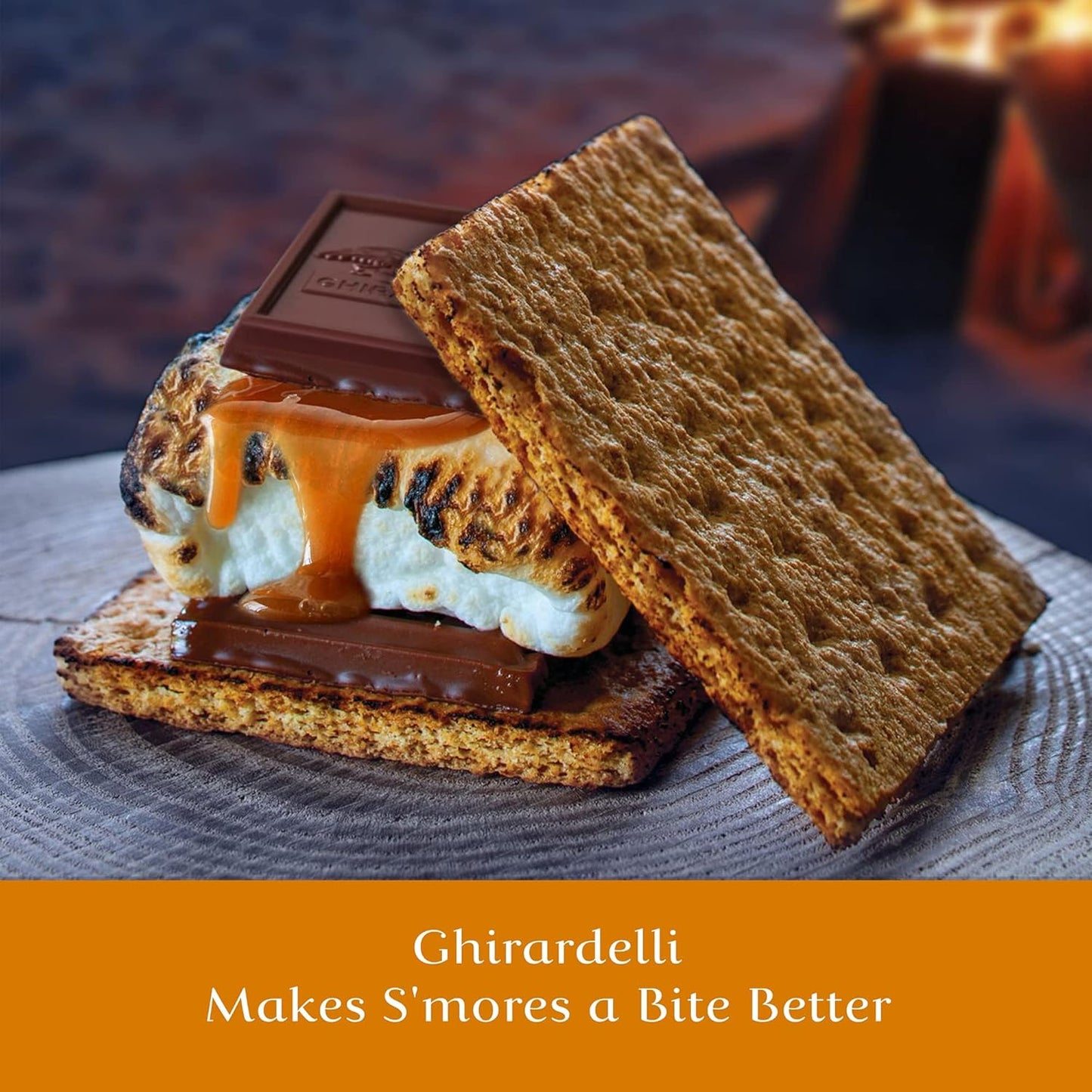 GHIRARDELLI Chocolate Caramel Squares Assortment, Chocolate Squares for Valentines, 8.6 oz Bag