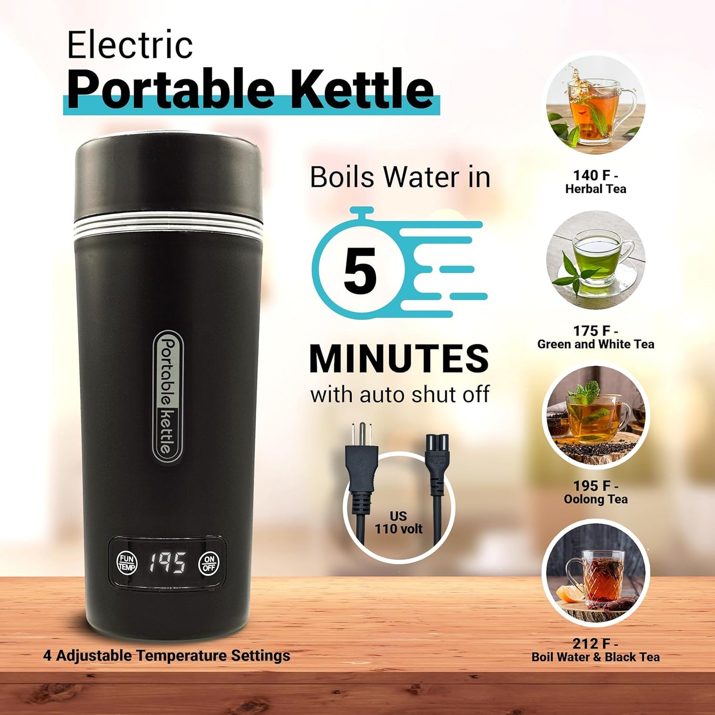 Gift Set with Kettle – 36-Piece Sampler for Tea Lovers with Insulated Mug, Organic Blends & Accessories (Organic Hrny & Sons Tea)