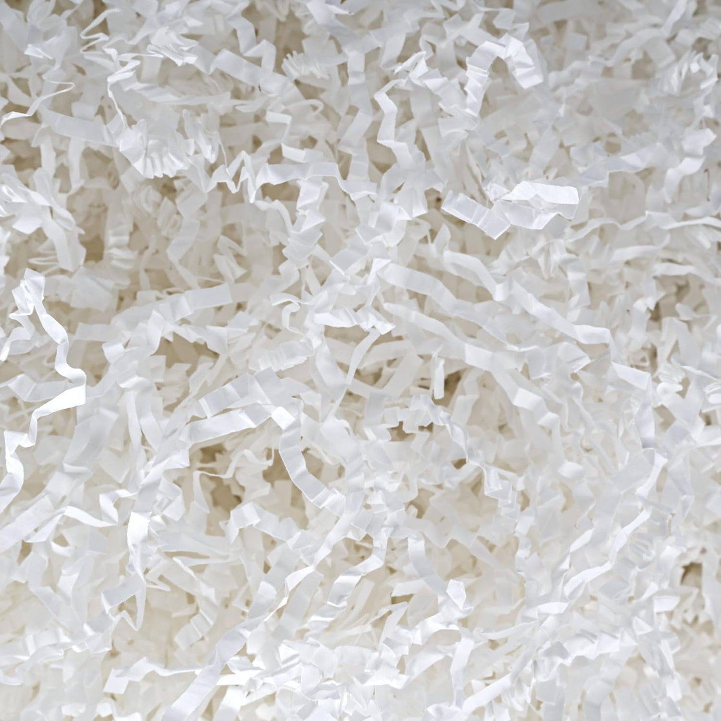 LWWTBS Crinkle Cut Paper 7oz Shredded Packing Grass Cushion Paper for Gift Baskets Christmas Wedding Birthday Bridesmaid Engagement Craft Gift boxes Stuffing Bags Filler (White)