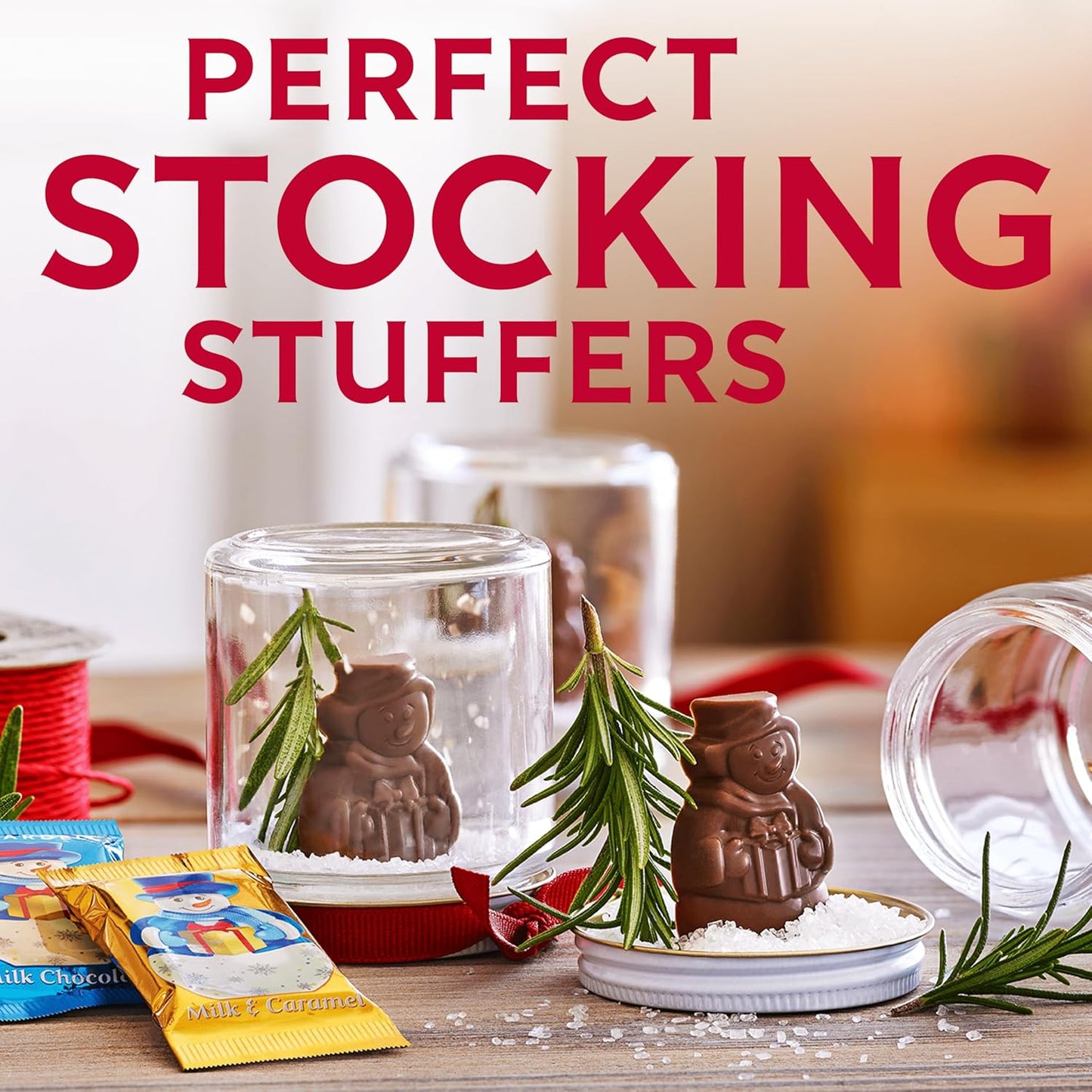 GHIRARDELLI Milk Chocolate Caramel Snowmen, 5.8 Oz Bag