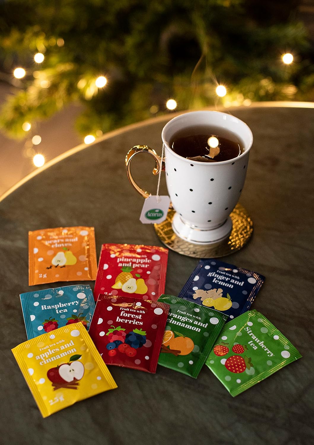 Tea Advent Calendar 2025 by Acorus – 8 Christmasy flavors – 24 tea bags For The Christmas Countdown – Gift Idea For Festive Winter Period