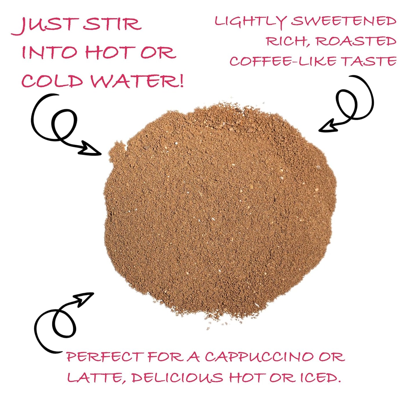 Teeccino Organic Instant Dandelion Herbal Latte – 14 Servings – Creamy Oat & Coconut Latte with a Blend of Roasted Chicory & Dandelion Roots – Gluten-free, Prebiotic, Caffeine-Free – 7.9 ounces