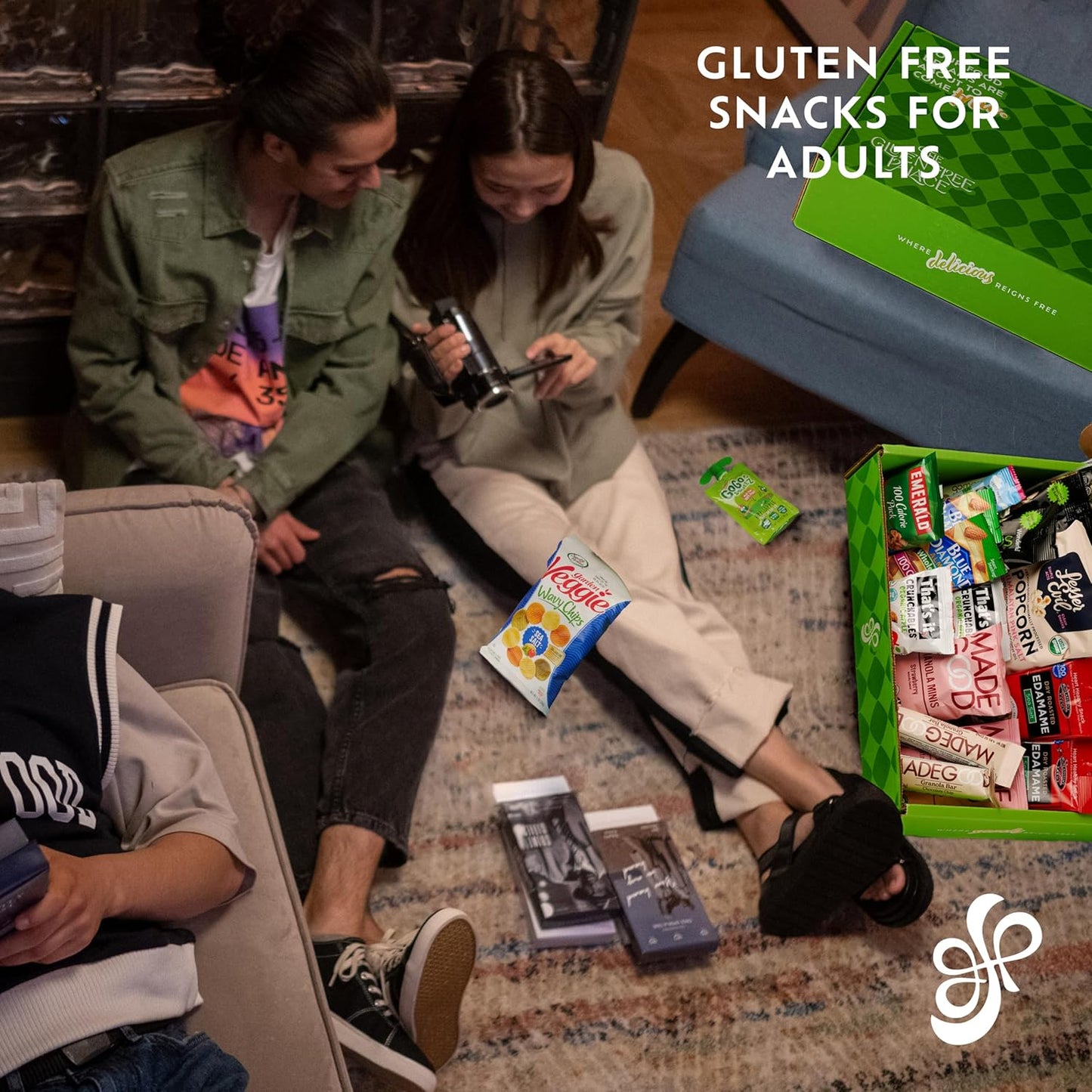 Gluten Free Palace Snack Attack Vegan Snacks Care Package – Plant-Based, Gluten Free, Dairy Free, Non-GMO Cookies, Bars, Chips, Puffs, Fruit & Nuts (20 Count)