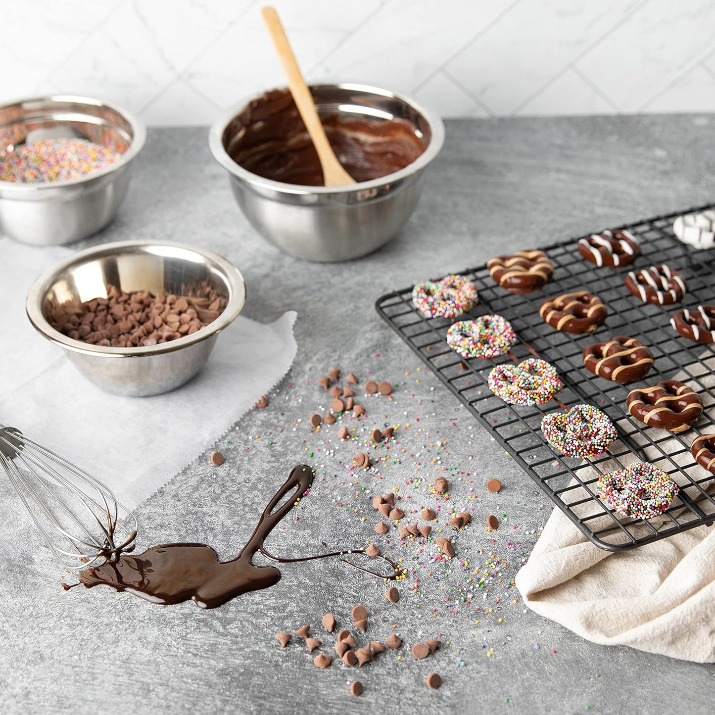 Gluten Free Palace Chocolate Covered Pretzels Gift Basket – Gluten Free Pretzel Chocolate Gifts – Thank You, Corporate, Birthday (4 Flavors)