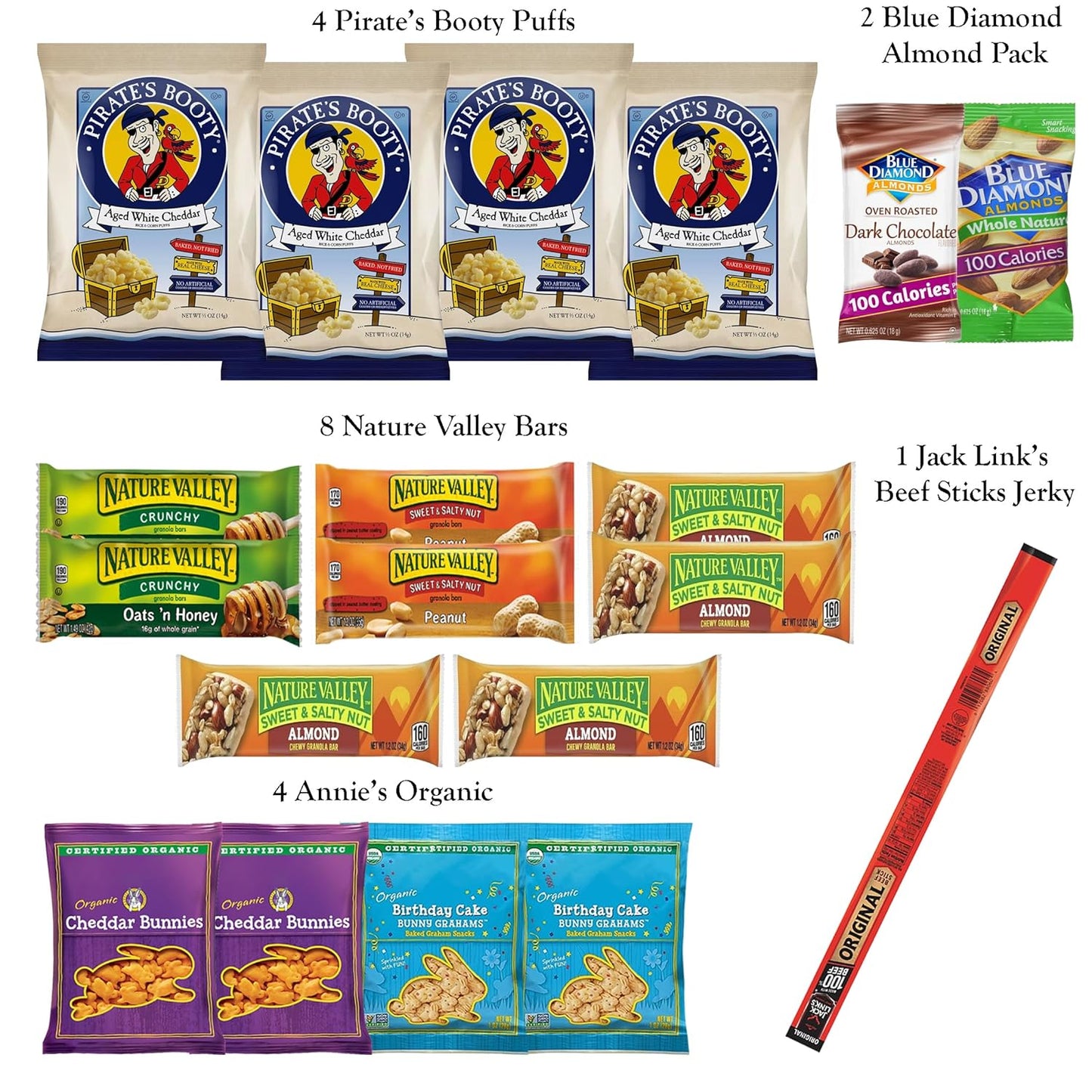 Foxy Fane 90-Count Holiday Gift Box - 90 Healthy Snacks & Treats - Perfect Variety Pack for Easter - Great for Family, Friends & Office