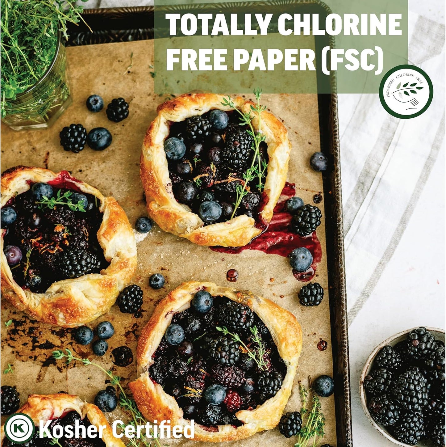 Zenlogy 9x13 Parchment Paper (200 sheets) - Unbleached, High Heat, Non-stick, Pre-cut Baking Paper for Quarter Sheet Pans - Great for Baking, Roasting, Wrapping, Dehydrator, and so much more