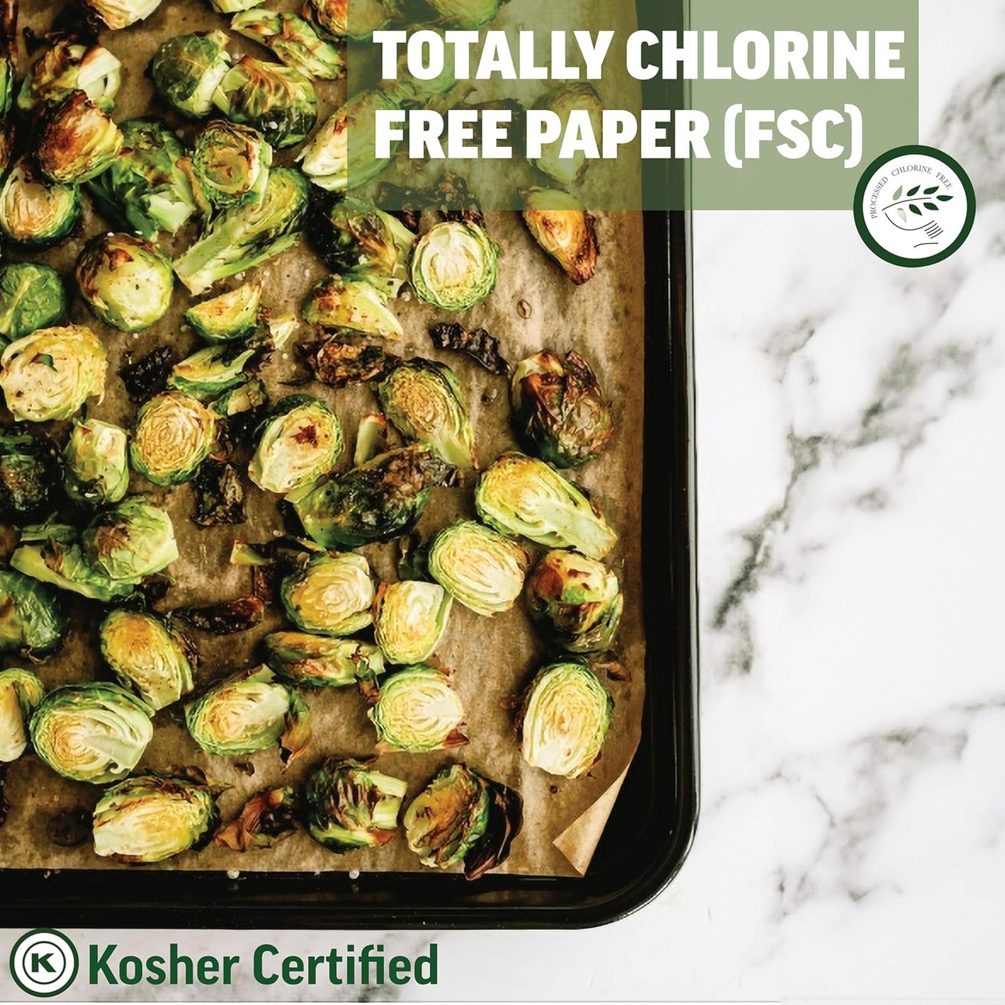 Zenlogy Parchment Paper Sheets 12x16 (200 sheets) for Baking - Unbleached Chlorine-free High Heat Non-Stick Pre-Cut Parchment Paper for Half Sheet Pans