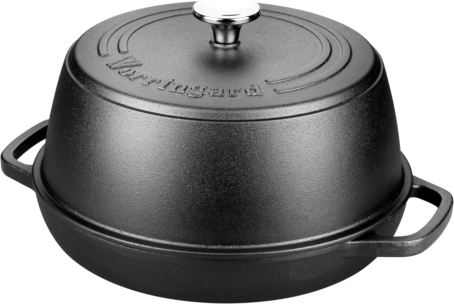 Cast Iron Dutch Oven Pot with Lid for Bread Baking - include Sourdough Bread Baking Supplies like Banneton Bread Proofing Basket, Bread Oven 6 QT, Pre-seasoned