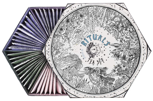 ACORUS Rituals Tea Set - Natural Fruit and Herbal Variety Pack, Tea Gift Set of 6 Different Teas, Sampler of 60 Bags Individually Wrapped